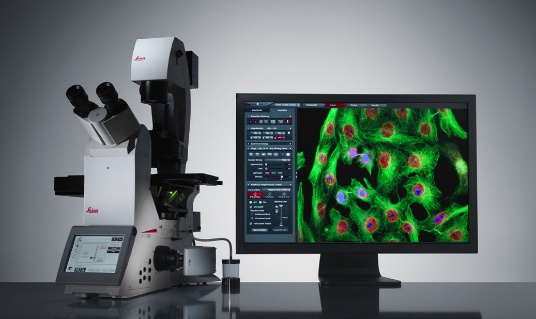 Flourscent microscope-tri- with digital camera